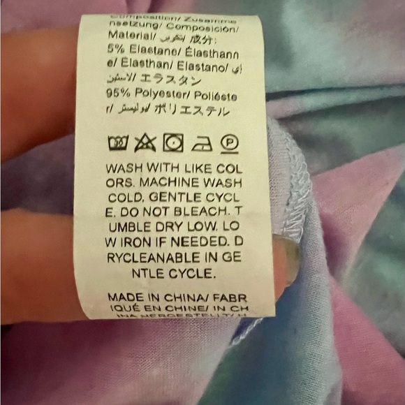 Shein Petite L Tie Dye Tank Dress Soft Stretchy Pastel Summer Lounge beach pink - Picture 5 of 5